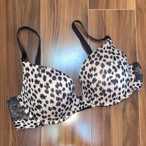 36C Victoria’s Secret biofit Demi uplift cheetah animal print bra